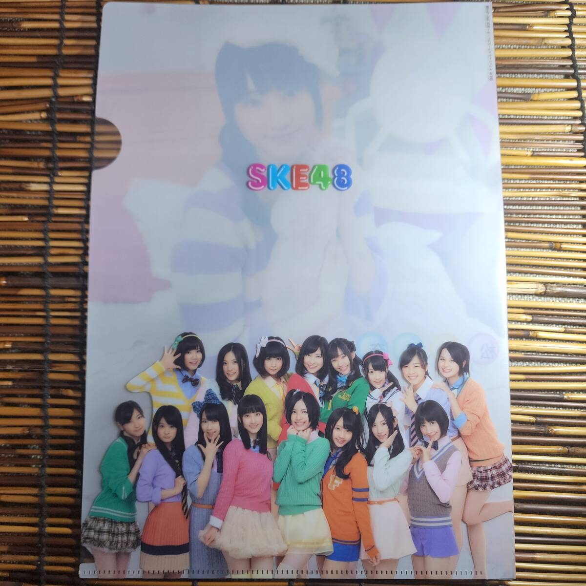 松井玲奈 SKB48オフィシャルスクールカレンダーBOX　2013-13付録　A4クリアファイル_画像2