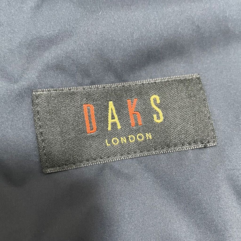 DAKS LONDON DAKS レインコート ステンカラーコート ネイビー ナイロン 撥水加工 パッカブル 日本製 表記6 メンズM〜L相当_画像8