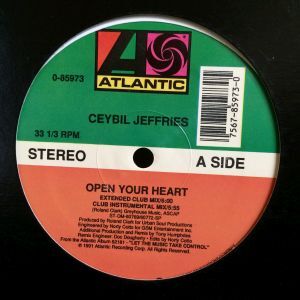 12inchレコード CEYBIL JEFFERIES / OPEN YOUR HEART_画像1