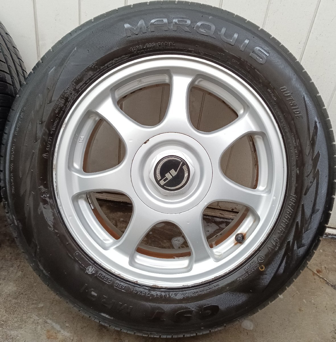 ★中古品★ MARQUIS CST MR61 195/65R15 2023年製 アルミホイール 15×6.5J+45 114.3/100-5H マルチ【他商品と同梱歓迎】_画像5