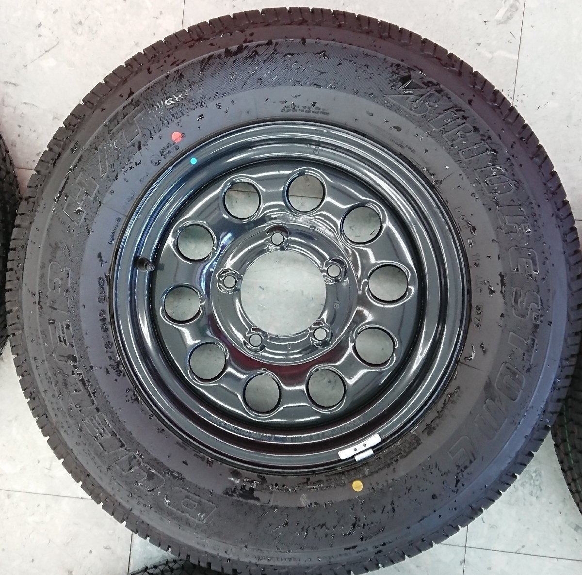 中古品 ジムニーシエラ JB74 純正スチールホイール 15×5.5J+5 139.7-5H BRIDGESTONE DUELER H/T 195/80R15 2022年製 5本 他商品と同梱歓迎_画像5