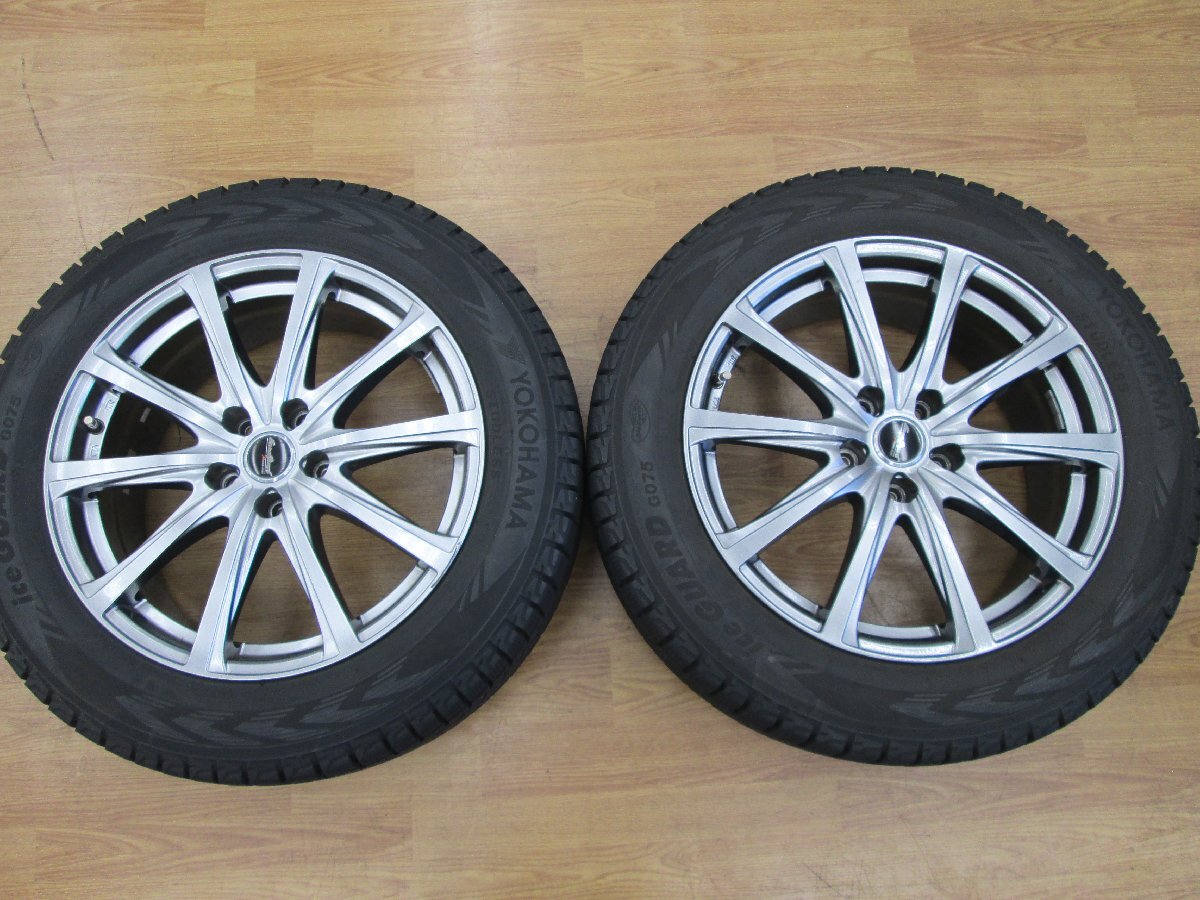 ★中古品★スタッドレス・ホイールセット YOKOHAMA iceGUARD G075 225/60R18 5H-114.3 2020年【他商品と同梱歓迎】_画像5