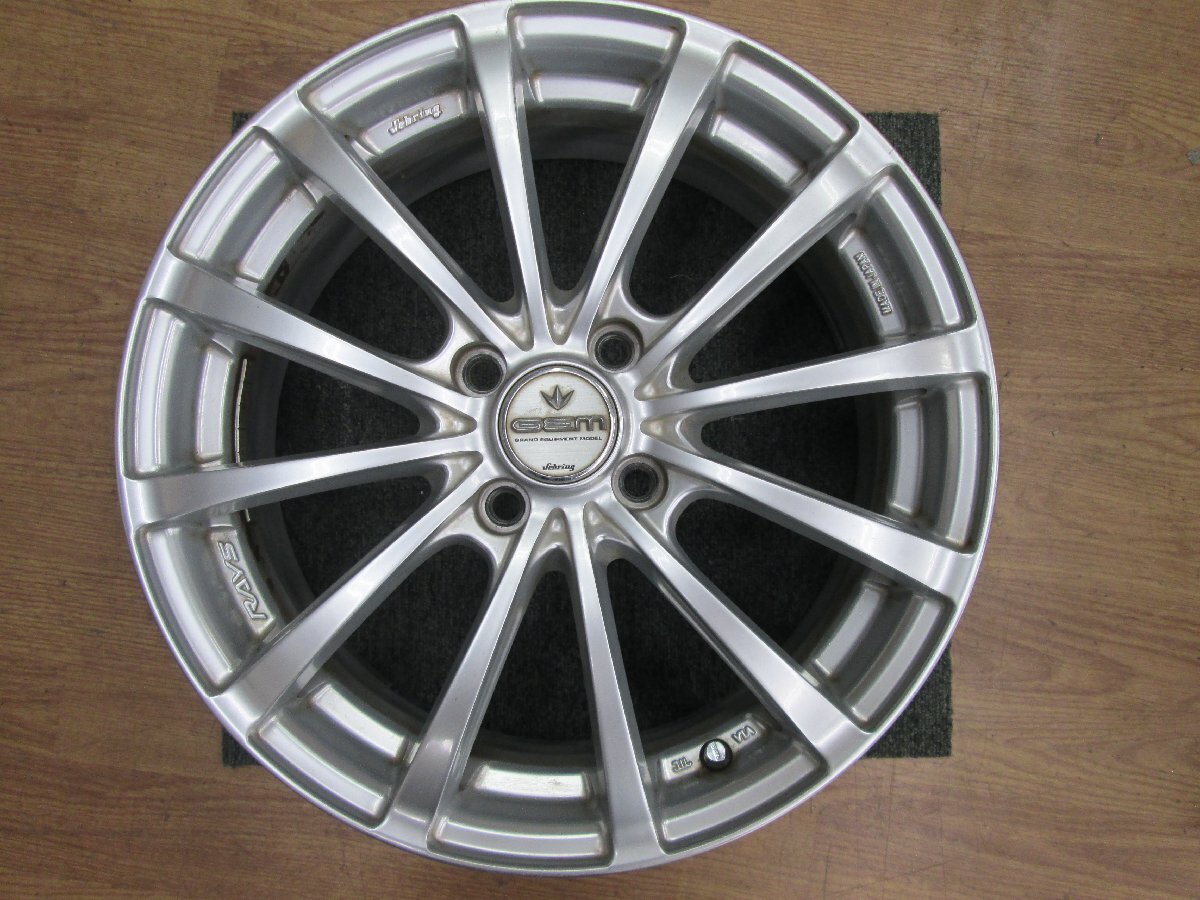 ★中古品★アルミホイール RAYS Sebring GEM Experia16インチ 16x6.5J 4H-100 +53【他商品と同梱歓迎】_画像7