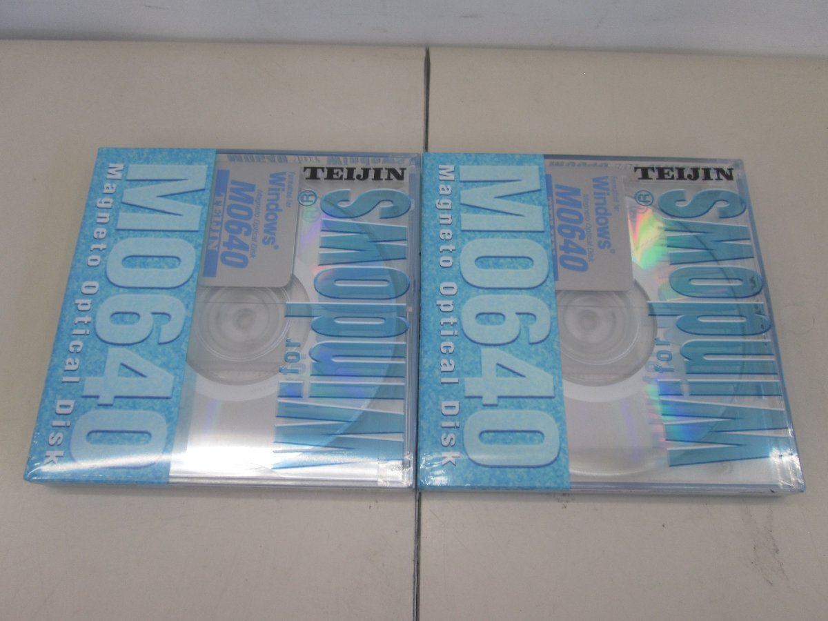 * unopened goods *MO TEIJIN MO640 640MB Windows 2 pieces set [ other commodity . including in a package welcome ]