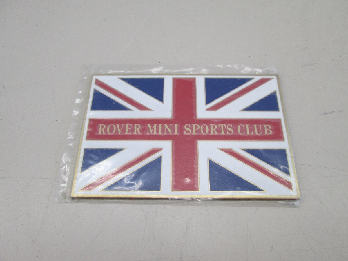 ★未使用品★エンブレム ROVER MINI SPORTS CLUB 【他商品と同梱歓迎】_画像1