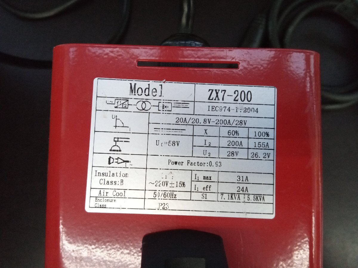 ★中古品★DIGBT インバーター溶接機 ZX7200 【他商品と同梱歓迎】_画像8