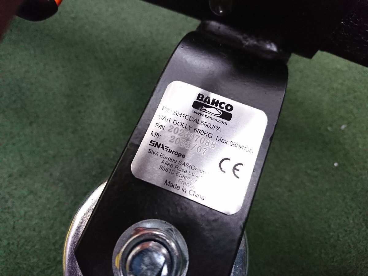 ★中古品★BAHCO バーコ カードリー 4台セット 最大許容重量：680Kg BH1CDAL680JPA【他商品と同梱歓迎】_画像9