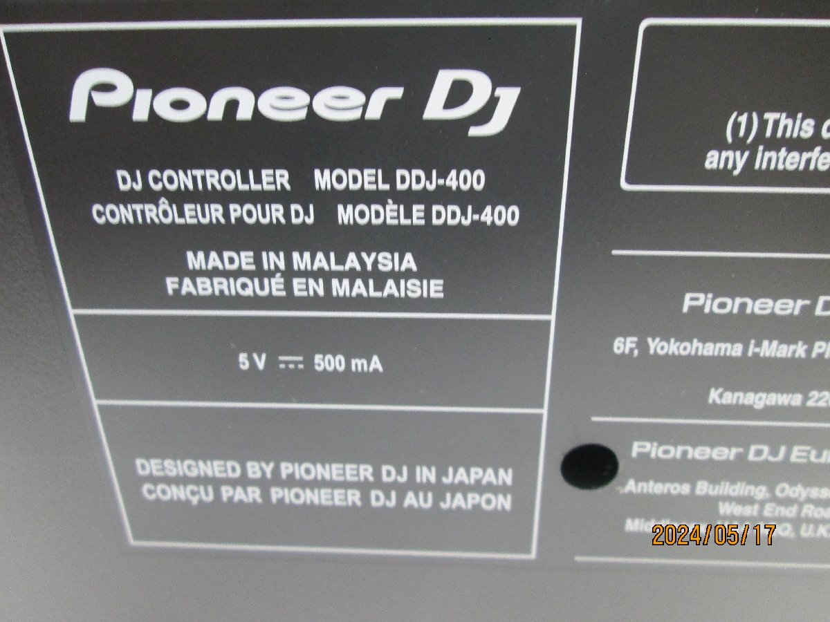 * утиль *Pioneer DDJ-400 DJ контроллер 2018 год производства акустическое оборудование USB код отсутствует [ другой товар . включение в покупку приветствуется ]