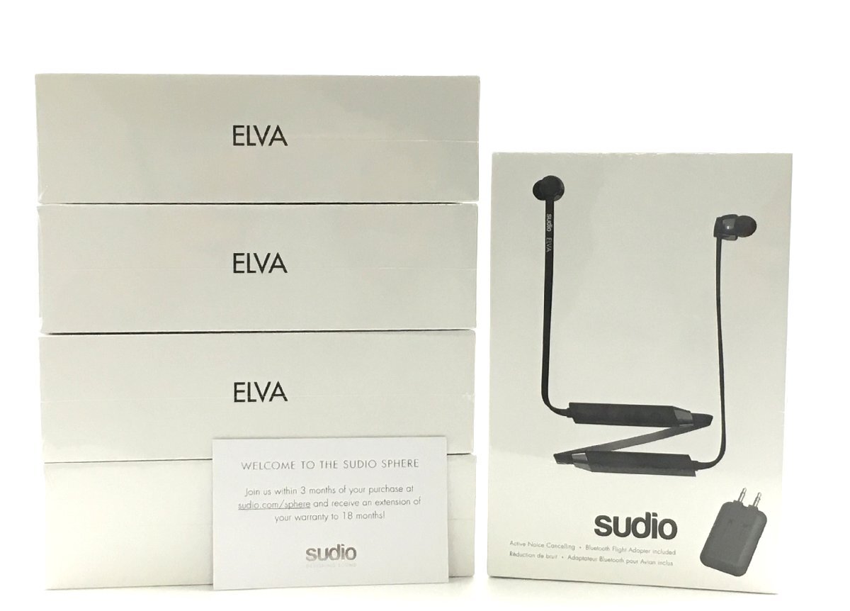 ♪▲【Sudio スーディオ】Elva ワイヤレスイヤホン ブラック 5点セット まとめ売り 0515 13_画像1