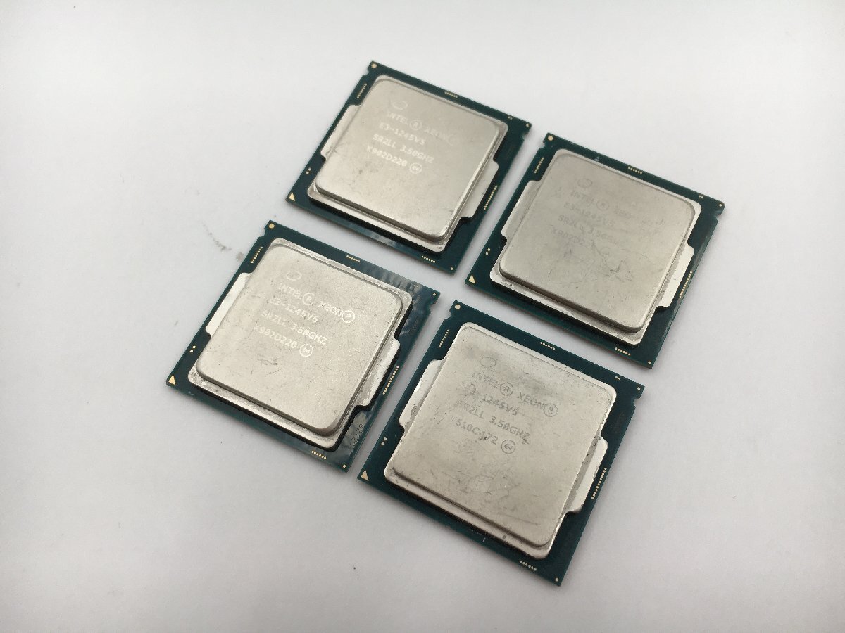♪▲【Intel インテル】Xeon E3-1245V5 CPU 部品取り 4点セット SR2LL まとめ売り 0503 13の画像1