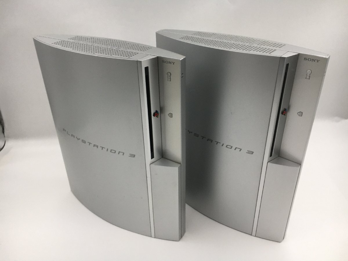 ♪▲【SONY ソニー】PS3 PlayStation3 80/64GB SSD換装品 2点セット CECHL00 まとめ売り 0506 2の画像1