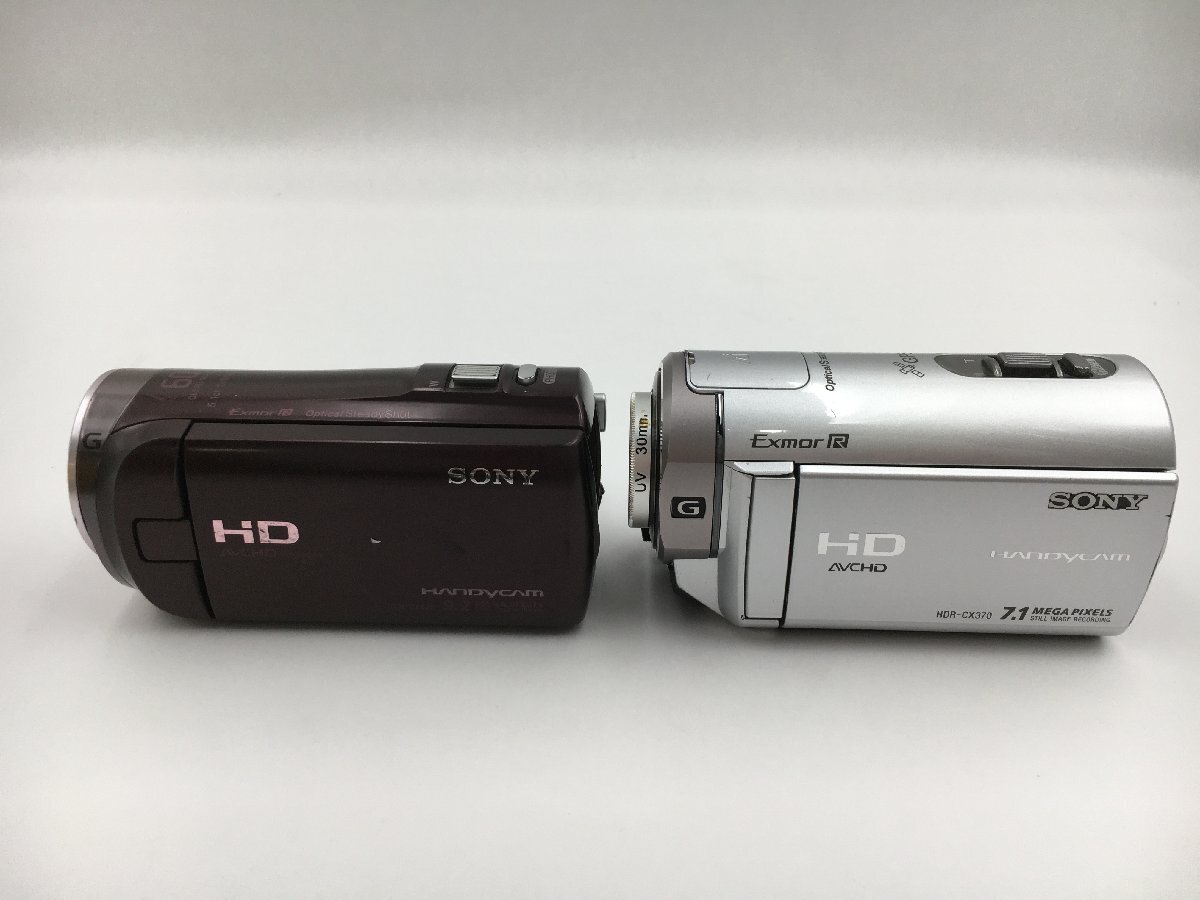 ♪▲【SONY ソニー】デジタルビデオカメラ 2014/2010年製 2点セット HDR-CX420/CX-370V 0510 8の画像5