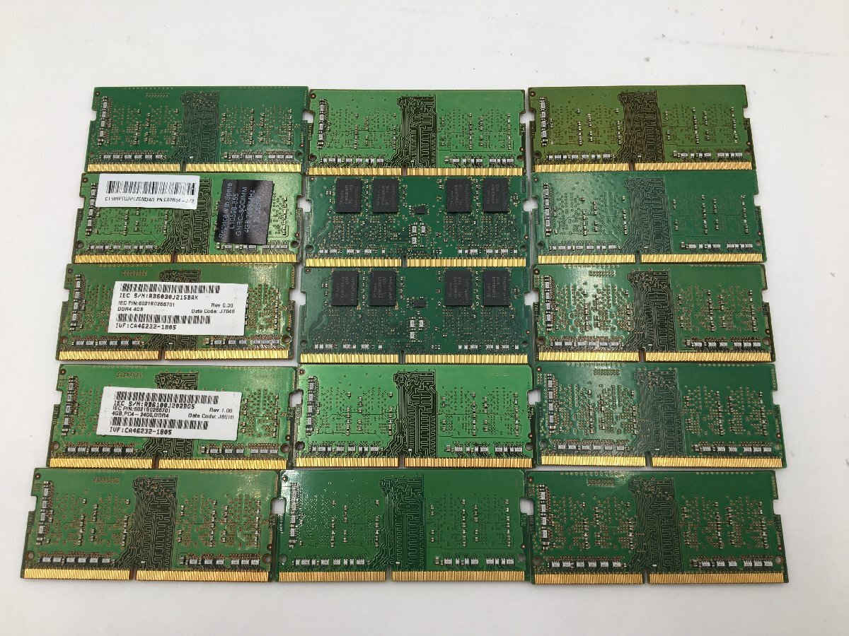 ♪▲【SK hynix】ノートPC用 メモリ 4GB DDR4 大量 部品取り 15点セット まとめ売り 0513 13_画像3