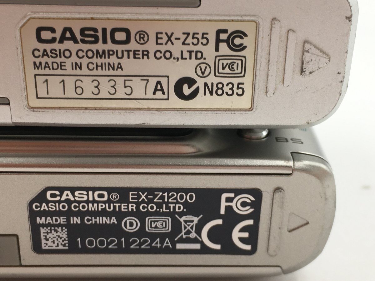 ♪▲【CASIO カシオ】コンパクトデジタルカメラ 2点セット EX-Z1200 EX-Z55 まとめ売り 0517 8_画像8