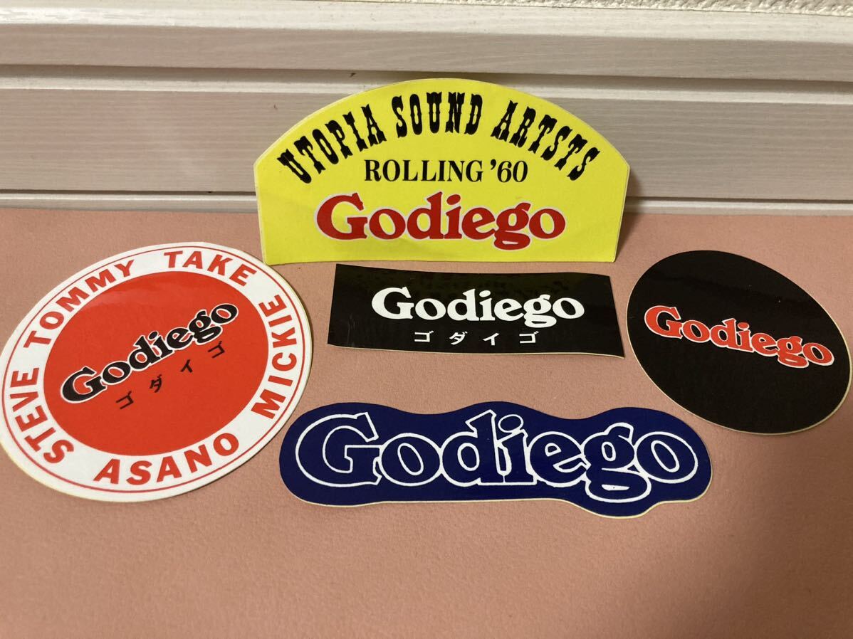  Godiego godiego стикер наклейка Showa Retro не использовался 5 шт. комплект 