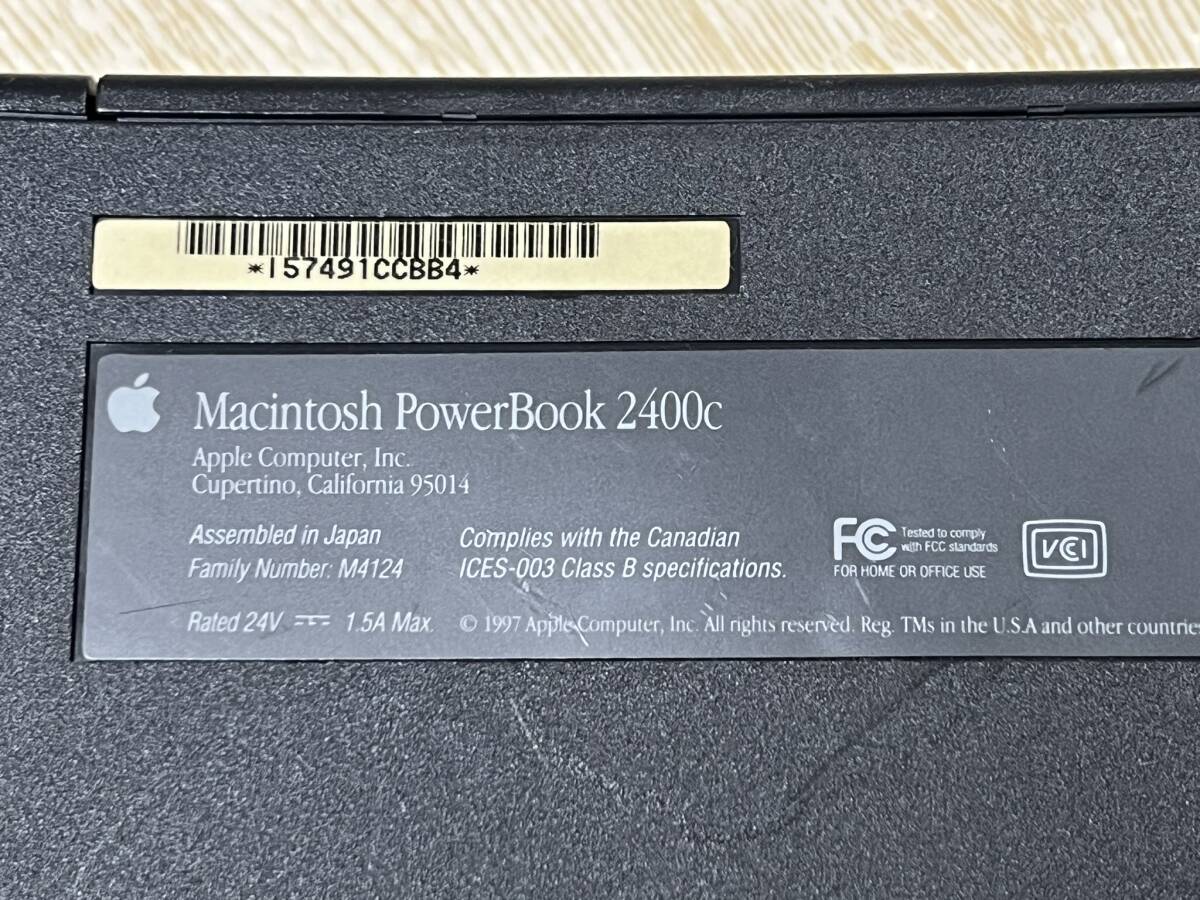 Apple Macintosh PowerBook 2400c/240 M4124 ジャンク品_画像6