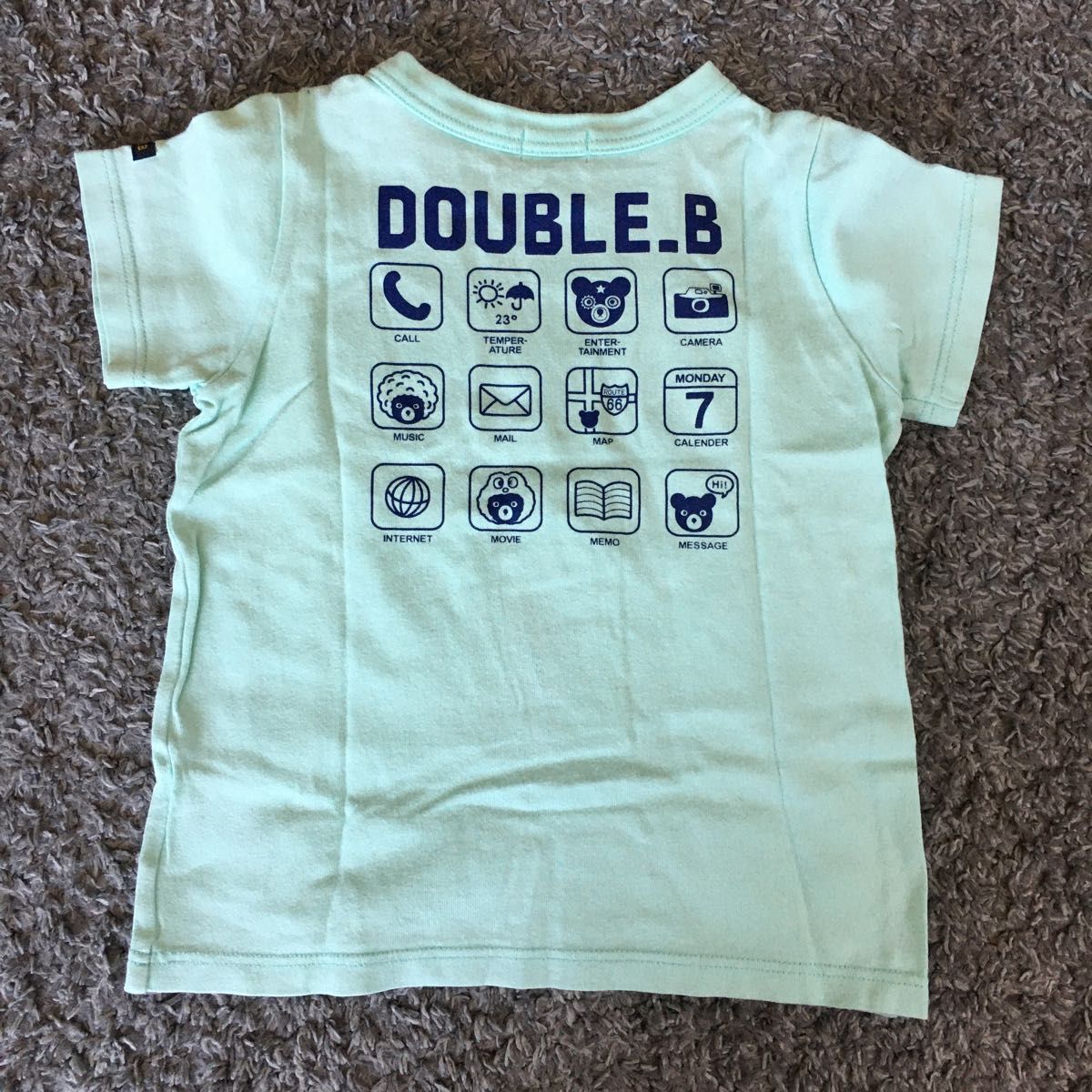 ミキハウス　ダブルビー 半袖Tシャツ　２枚セット　90サイズ