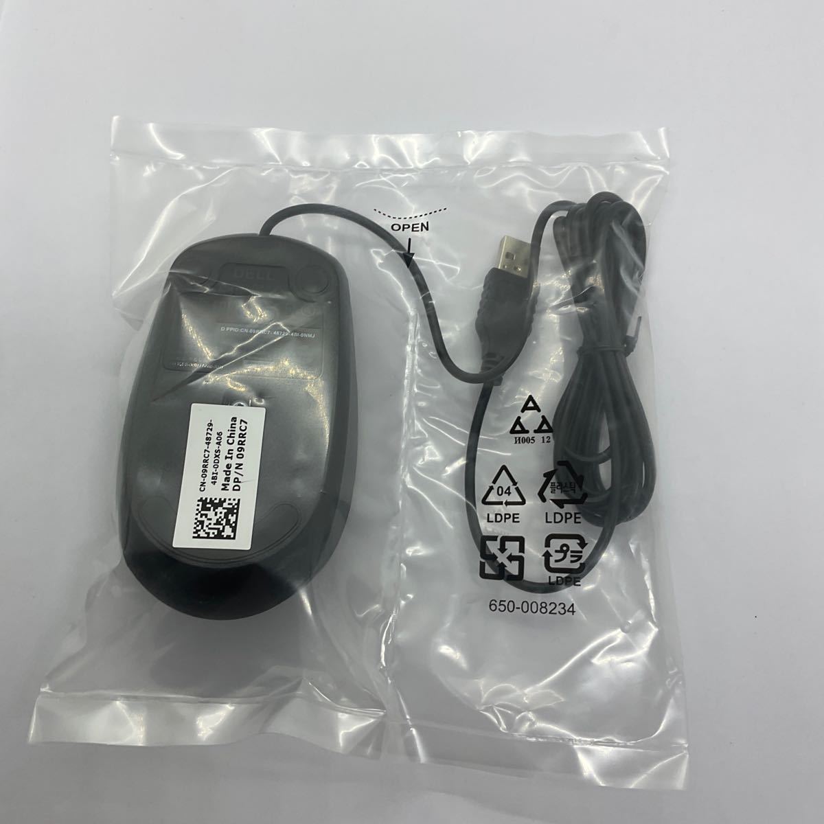 ◎(D196) 新品 DELL USB式マウス ブラックの画像2