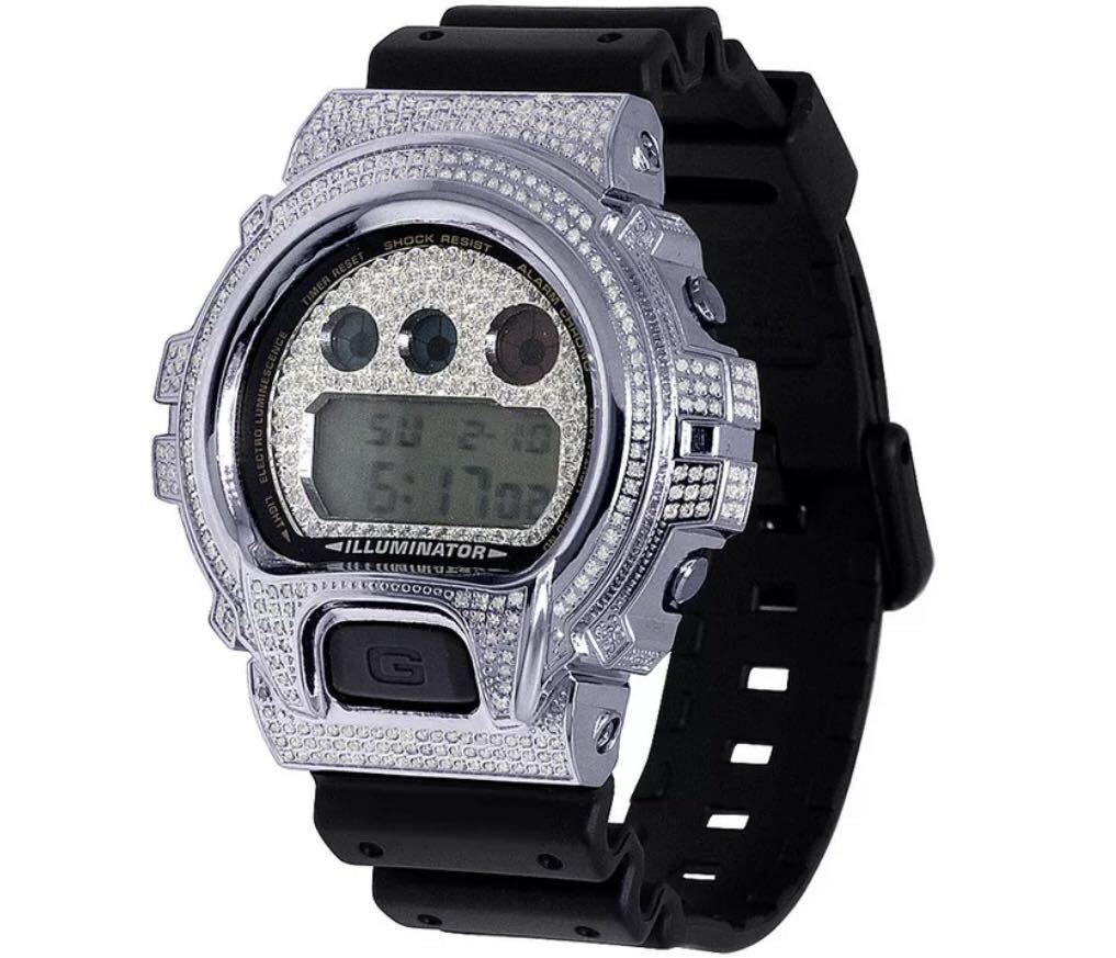 CASIO G-SHOCK 6900シリーズ ダイヤモンドカスタム 腕時計 カシオ ジーショック ジュエリー ヒップホップ ラップ ストリート JP THE WAVY_画像1