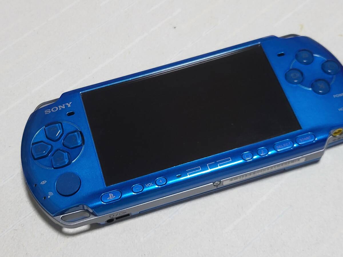 ジャンク PSP 3000 UMD読み込み不良 シャカ音 青 送料185円 or 370円 or 520円_画像2