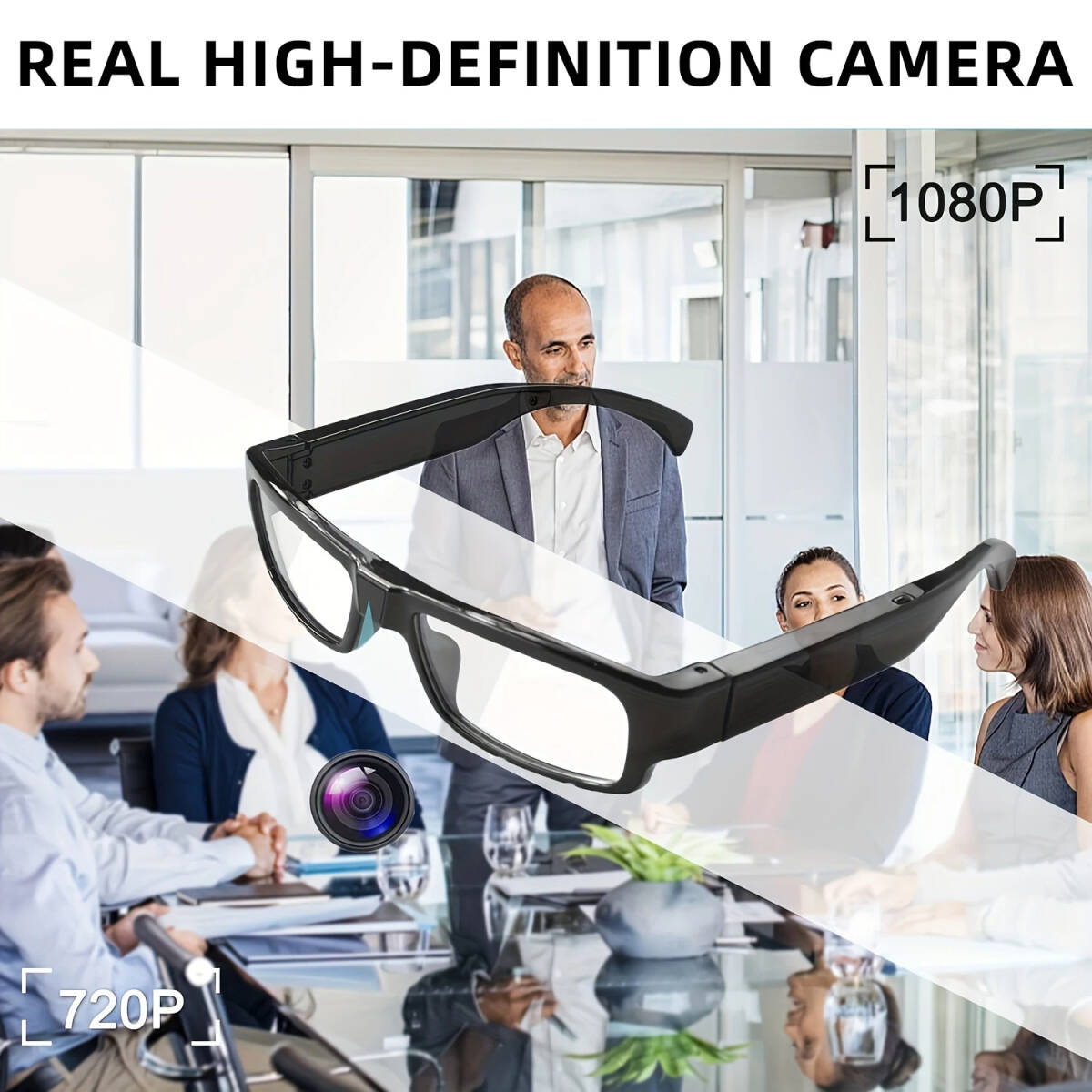 HD 1080p for cam ko-da- attaching Smart glasses outdoors Mini camera Spy video driving record cycling sport video glasses 