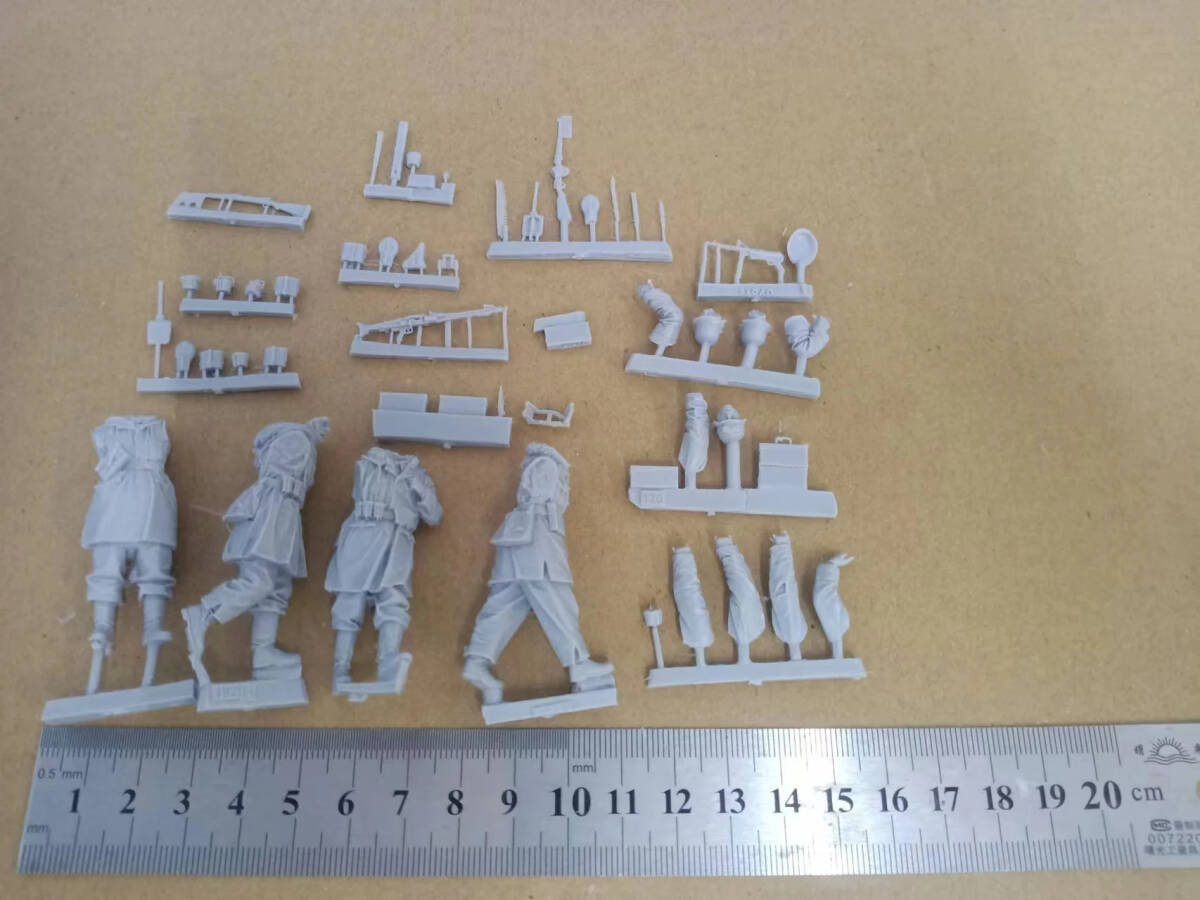 [ scale 1/35] resin resin military figure kit winter equipment ..15 body set not yet painting unassembly 