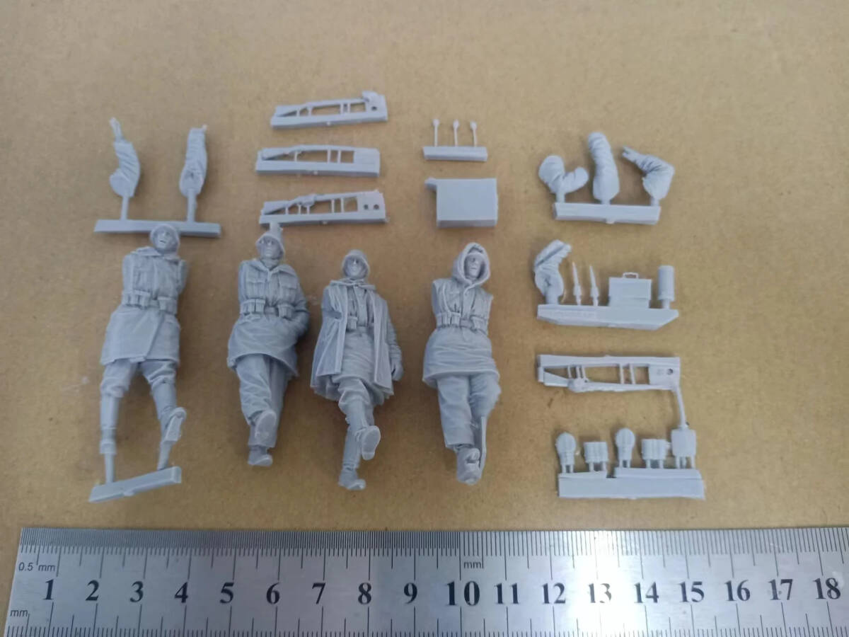 [ scale 1/35] resin resin military figure kit winter equipment ..15 body set not yet painting unassembly 