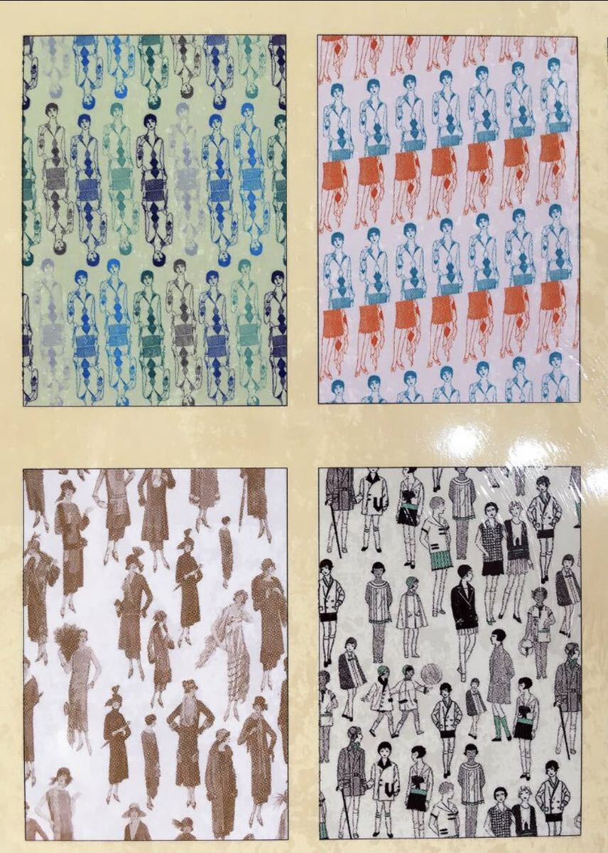 洋書　1920年代　ファッション　ラッピングペーパーブック　12枚入り_画像4
