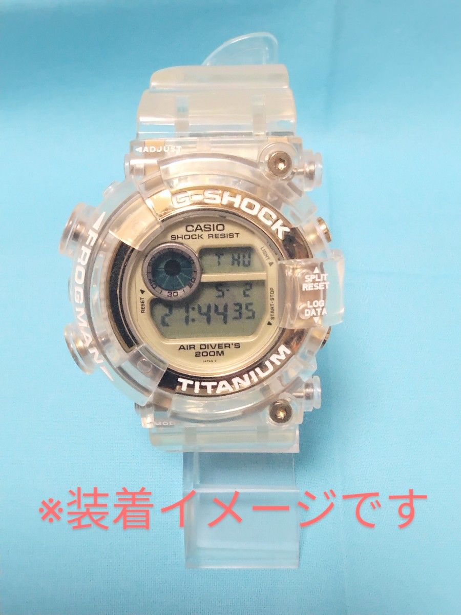 G-SHOCK FROGMAN DW-8200 クリアー ベゼル ベルト セット 墨入れ　ジーショック フロッグマン ベルベゼ