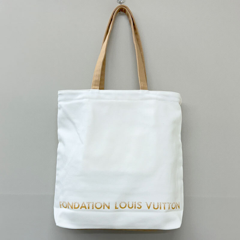 【73805-3BS】未使用・アウトレット処分品 FONDATION LOUIS VUITTON フォンダシオン ルイヴィトン 美術館限定 トートバッグ ポケット付き_画像2