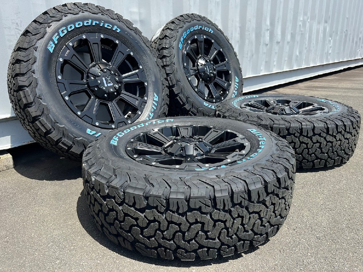 デリカD5 エクストレイル C-HR クロスロード タイヤホイール 16インチ DeathRock BF グッドリッチ A/T KO2 225/70R16 215/70R16 235/70R16_画像1