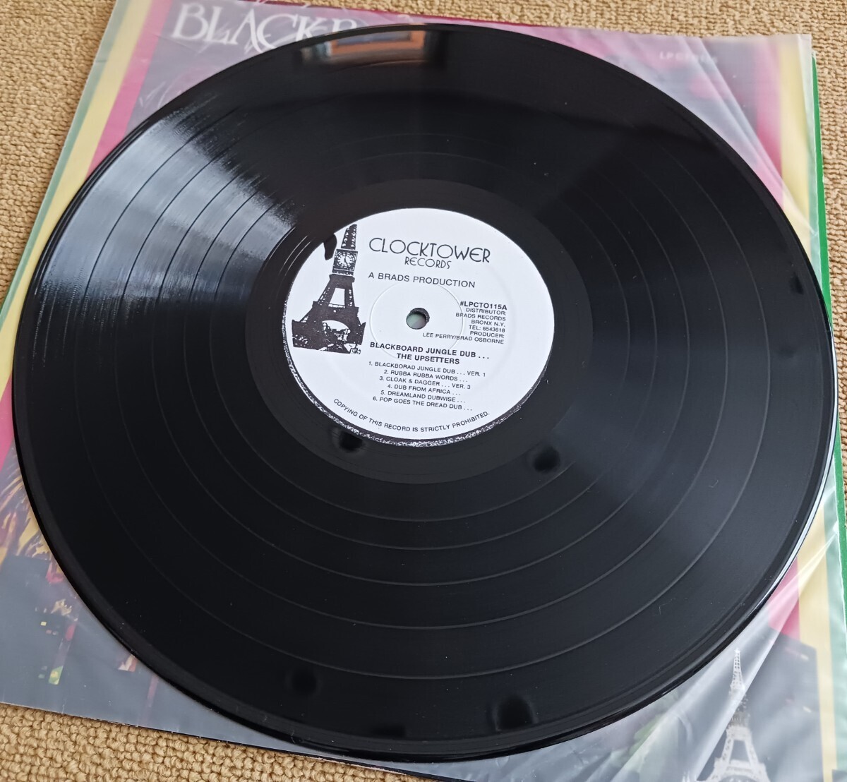 THE UPSETTERS『BLACKBOARD JUNGLE DUB』輸入盤LPレコード / リー・ペリー / CLOCKTOWER RECORDS / LPCTO115_画像4