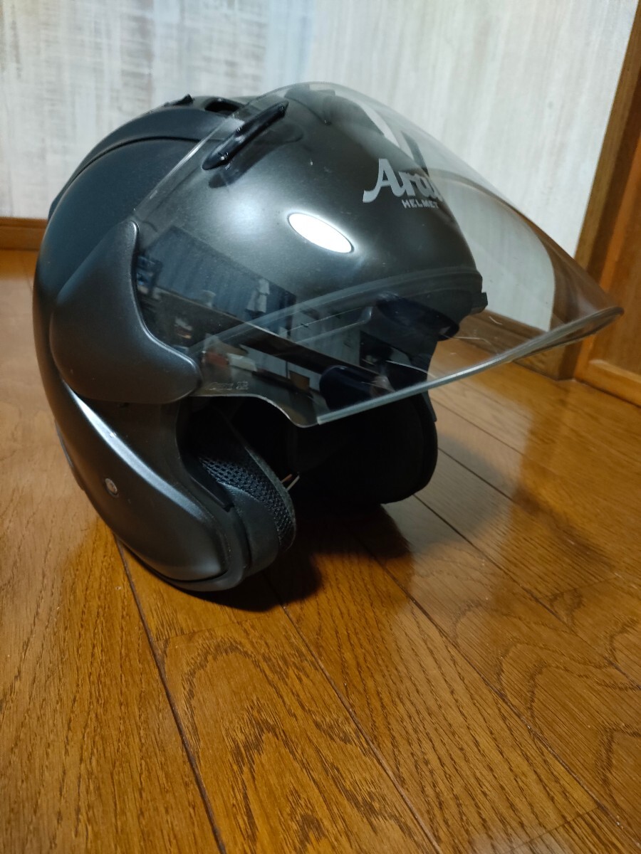 アライ Arai　SZ-RAM4 ジェットヘルメット　オープンフェイス　M 57 58 マットブラック フラットブラック　ラム 4 _画像8