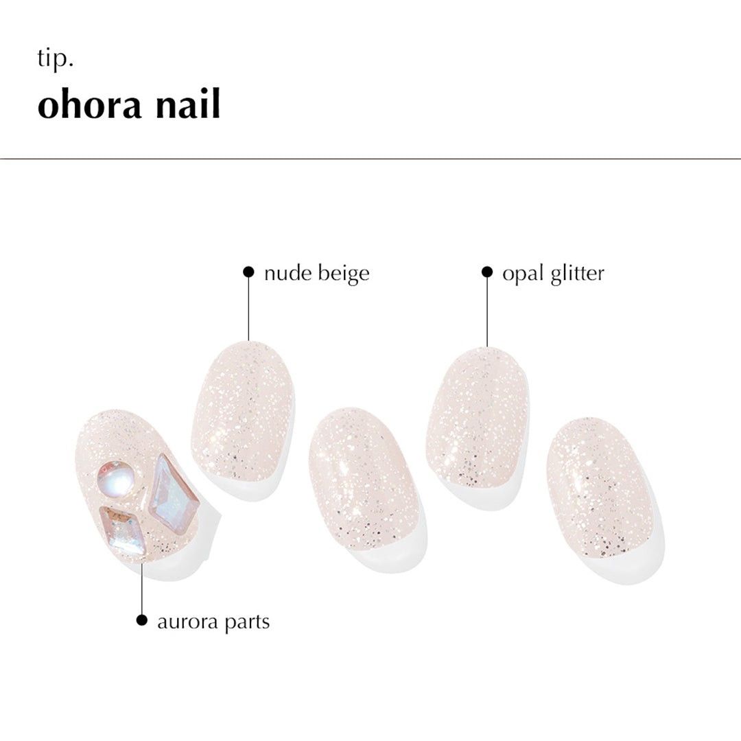 【ohora】オホーラ ジェルネイルシール Peach Stone(新品・未使用)