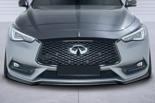 インフィニティ Q60 V37 スカイライン クーペ フロント リップ スポイラー/フロント スプリッター エプロン バンパー ディフューザー 754_画像5