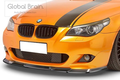 2003-2010 BMW 5シリーズ E60 E61 Mスポーツ フロント リップ スポイラー/ スプリッタ― バンパー アンダー ディフューザー スカート_画像3
