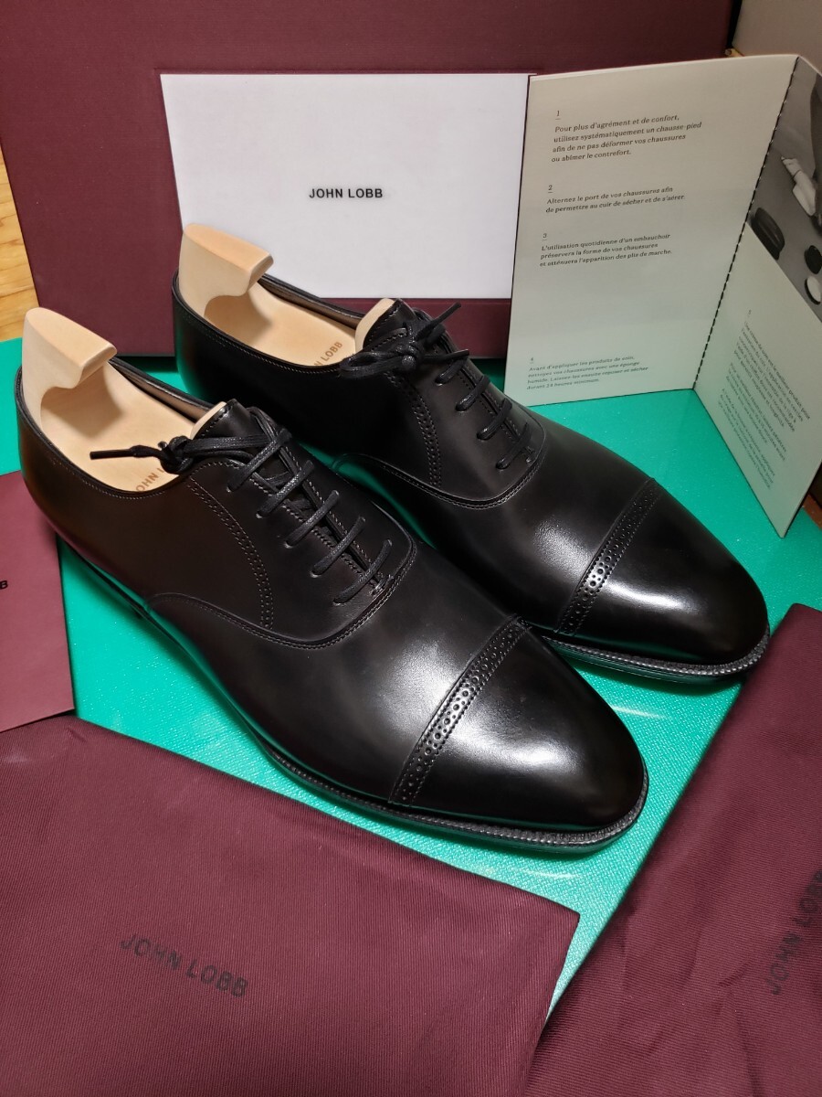 【未使用】JOHN LOBB　ジョンロブ　philip II　7000　ブラック　サイズ 9ハーフ_画像1