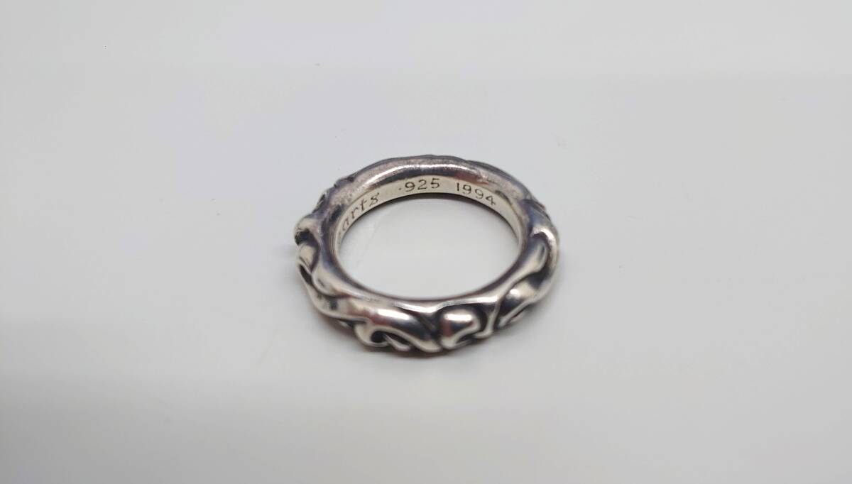 #3863 CHROME HEARTS クロムハーツ SCRL SCROLL BAND RING スクロールバンド リング 指輪 17号 インボイス無し 本体のみ　現状保管品 