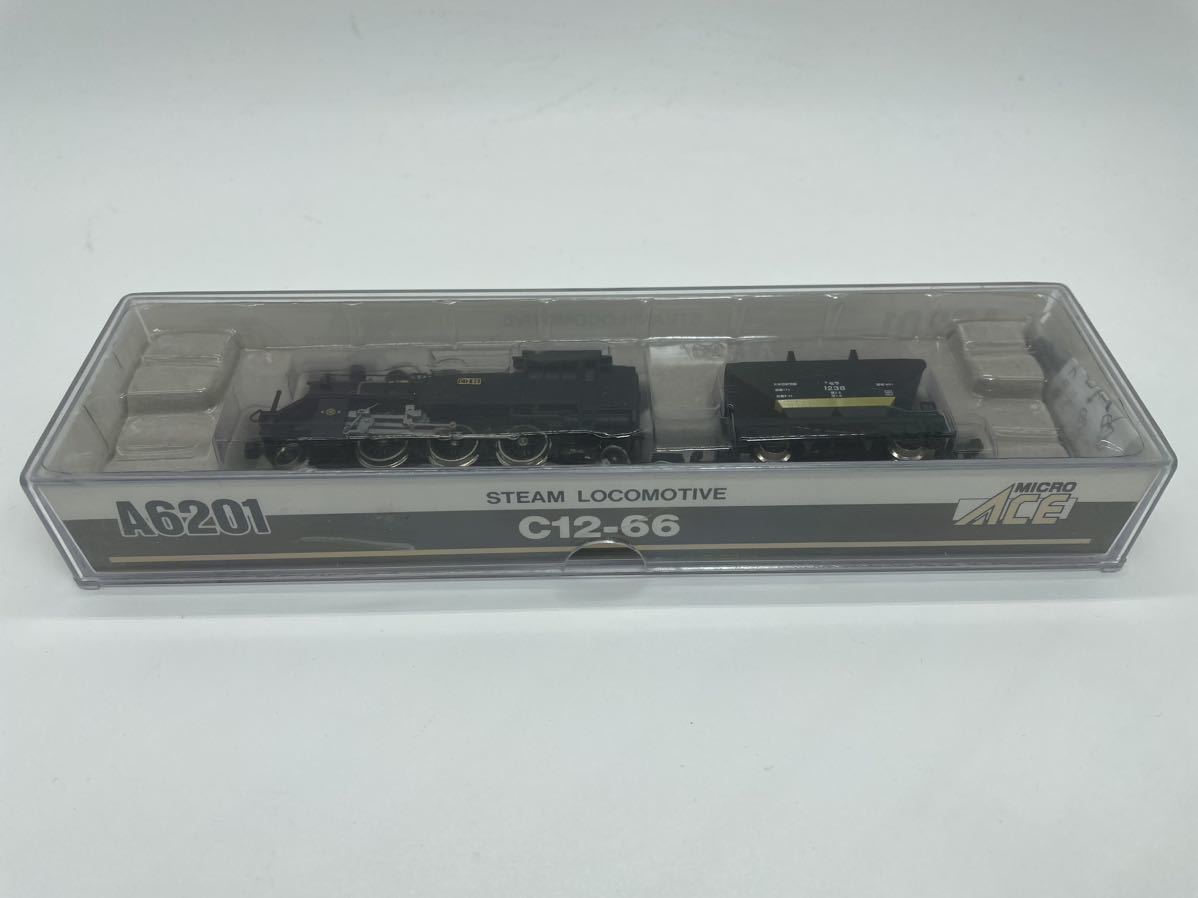  postage is cheap micro Ace A6201 C12-66. car attaching steam locomotiv 