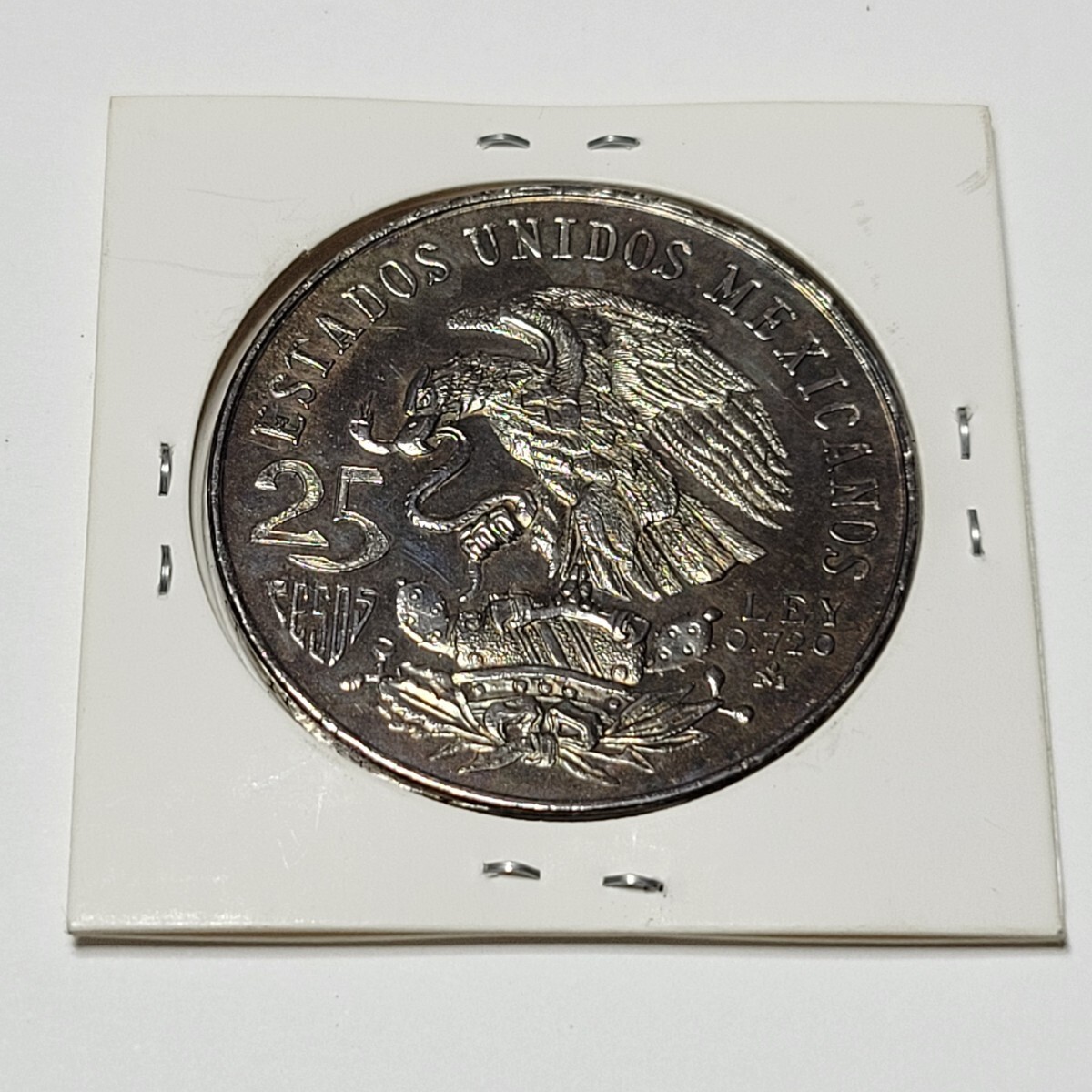メキシコ 25ペソ 銀貨/1968年/ メキシコオリンピック 記念銀貨/シルバー720/硬貨/コインの画像2