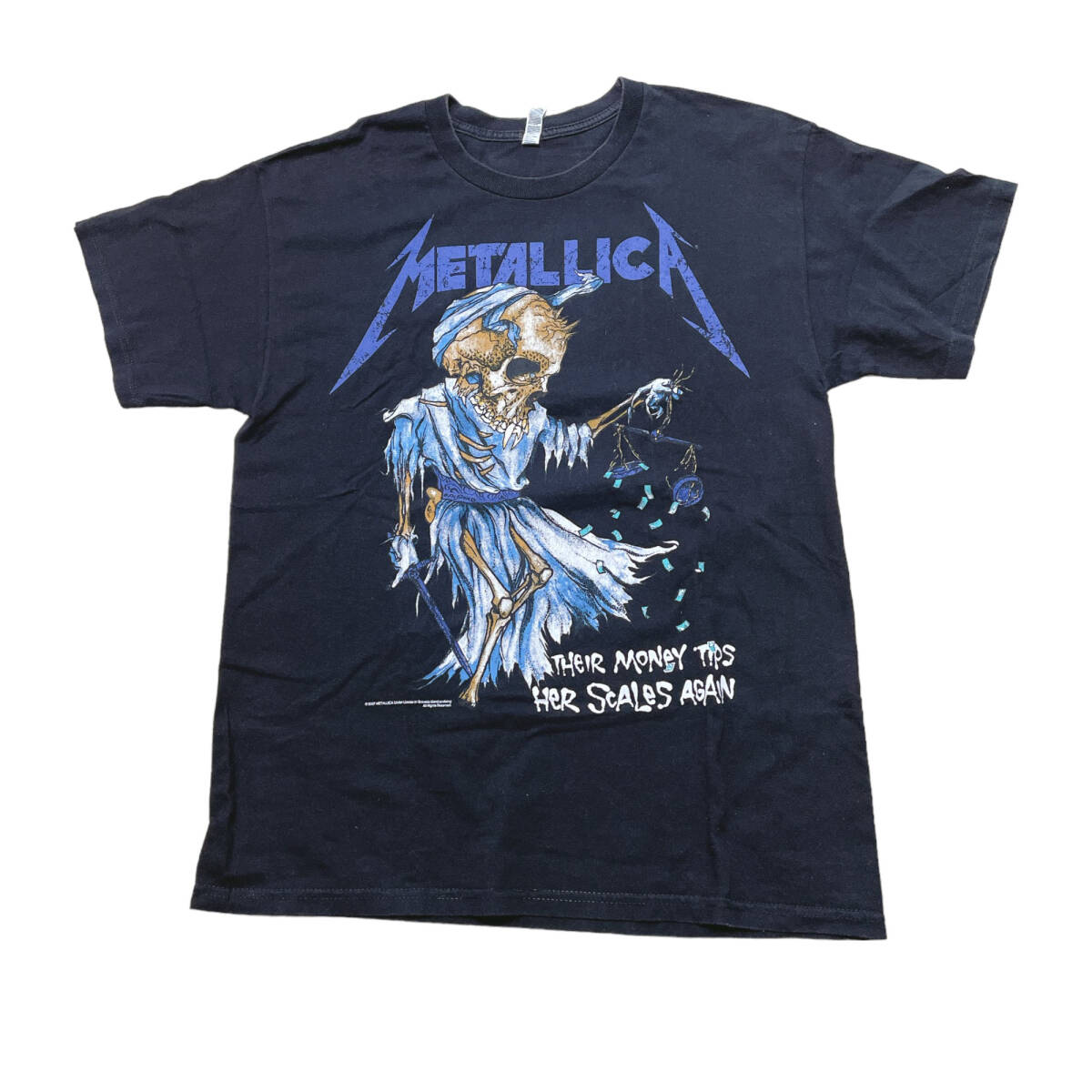 METALLICA メタリカ　ALSTYLE　AAA　Tシャツ　両面プリント　ブラック　Lサイズ(大きい)　2007コピーライト　バンド_画像1