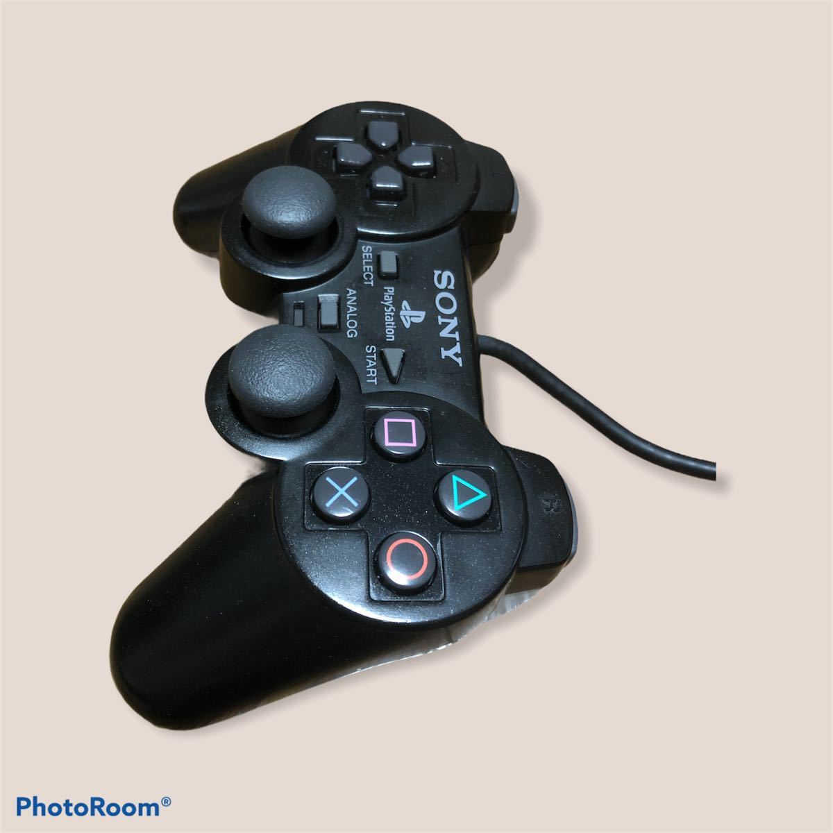 送料無料 PS2 DUALSHOCK2 コントローラー ブラック 動作品 デュアルショックの画像5