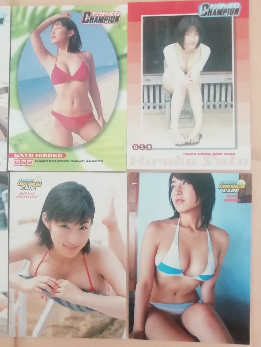 佐藤寛子 sato hiroko☆ トレカ / トレーディングカード Young Champion premium card 8枚セット_画像4