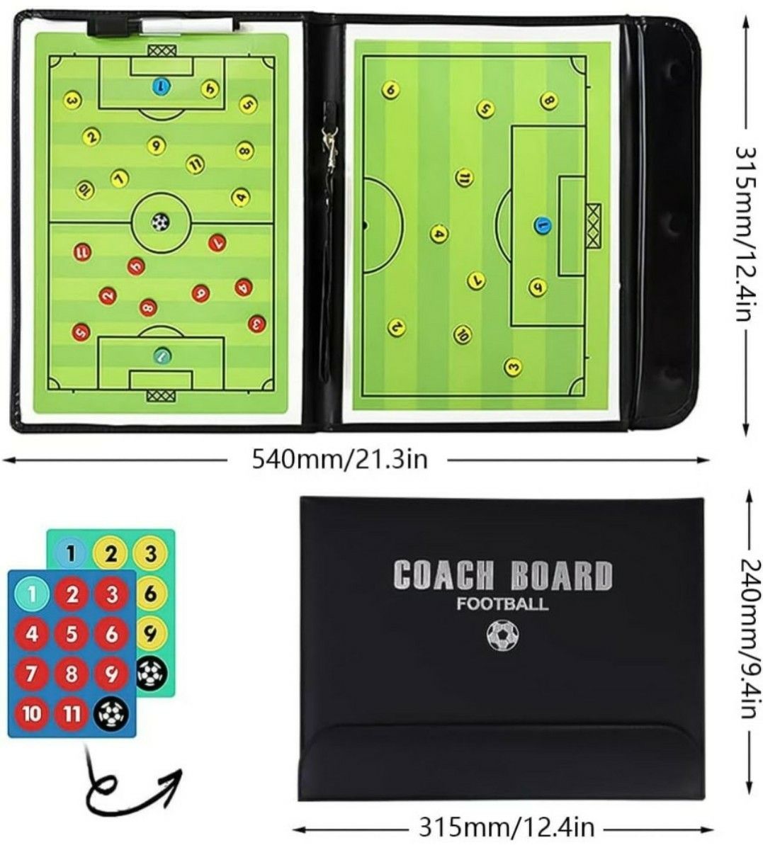 サッカーボード 作戦ボード 戦術ボード 折り畳み式 フットサル 作戦板 作戦盤