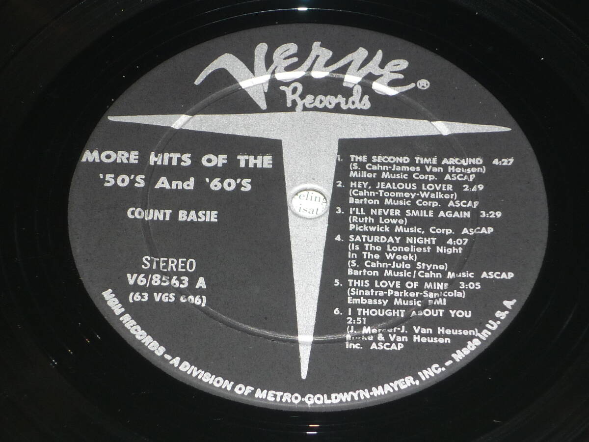 Count Basie / More Hits Of The '50's And '60's ～ US / 1963年 / Verve Records V6-8563_画像4