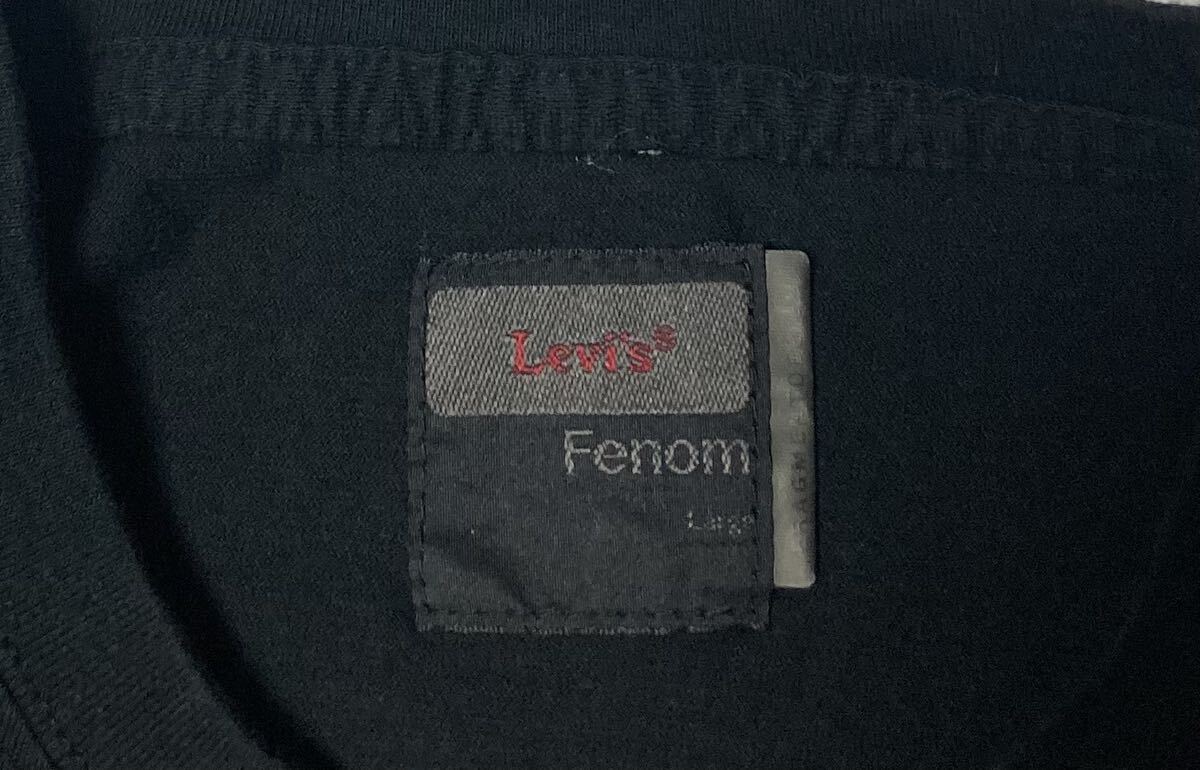 新品 Levis Fenom リーバイス フェノム fragment design フラグメント デザイン L Tシャツ TEE 半袖 サンダーマーク ロゴ プリント 未使用_画像6