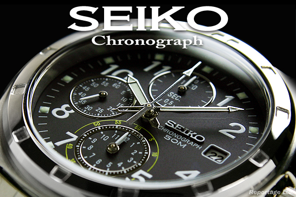 海外限定生産逆輸入モデル【SEIKO】セイコー 1/20秒高速クロノグラフBK 新品_世界のSEIKO逆輸入モデル!