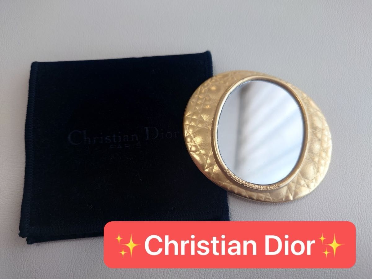 【新品】Christian Dior　コンパクトミラー ゴールド カナー