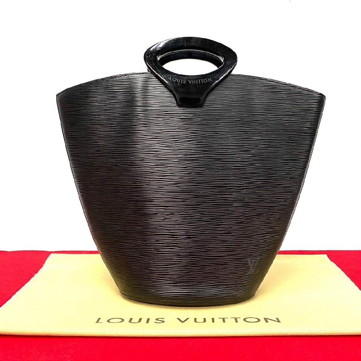 極 美品 LOUIS VUITTON ルイヴィトン ノクタンブル エピ レザー 本革 ハンドバッグ ミニ トートバッグ ブラック ノワール 313-2_画像1