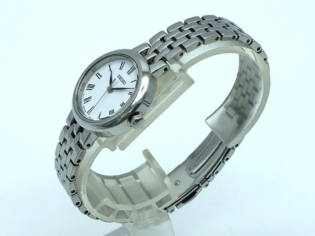 盤色白+シルバーバンド 女性用 腕時計 セイコー 海外版 SRZ461P1_画像4